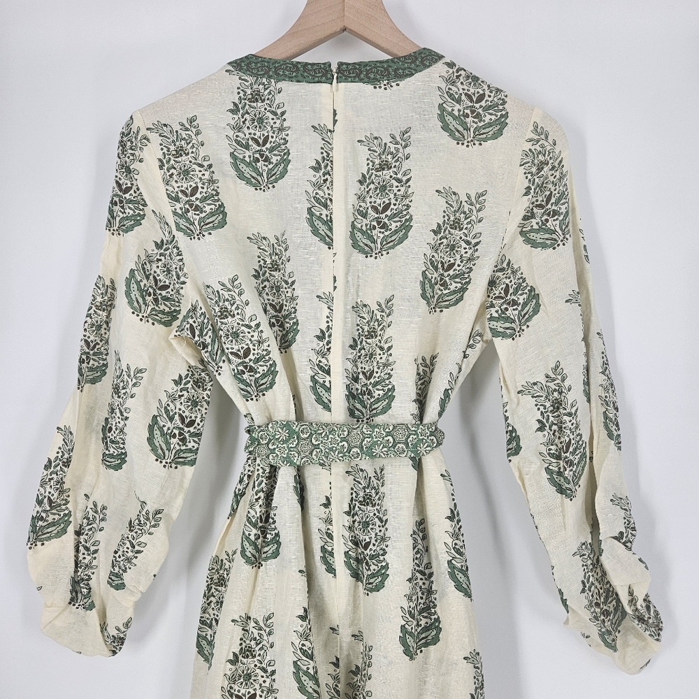Tuckernuck Jade Terrace Cotton Linen Blend Rollins Maxi Dress - Picture 11 of 16